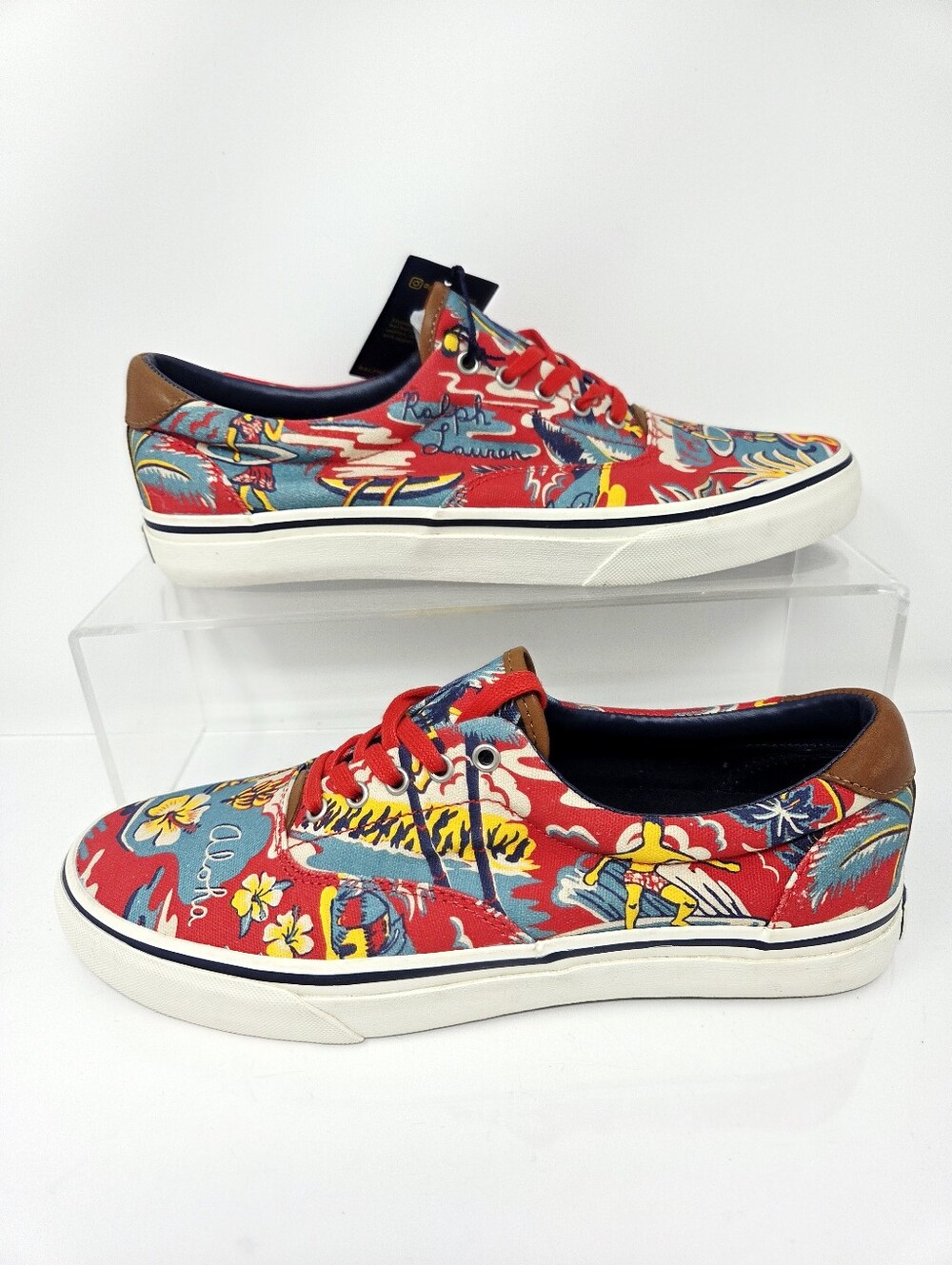 Polo Ralph Lauren Thornton III Canvas Floral Sneakers Men’s 9D